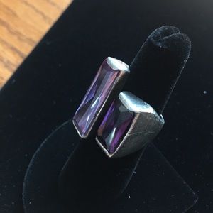 Stand out Amethyst Silver Ring